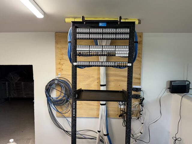 After Picture of Completed Cable Install
